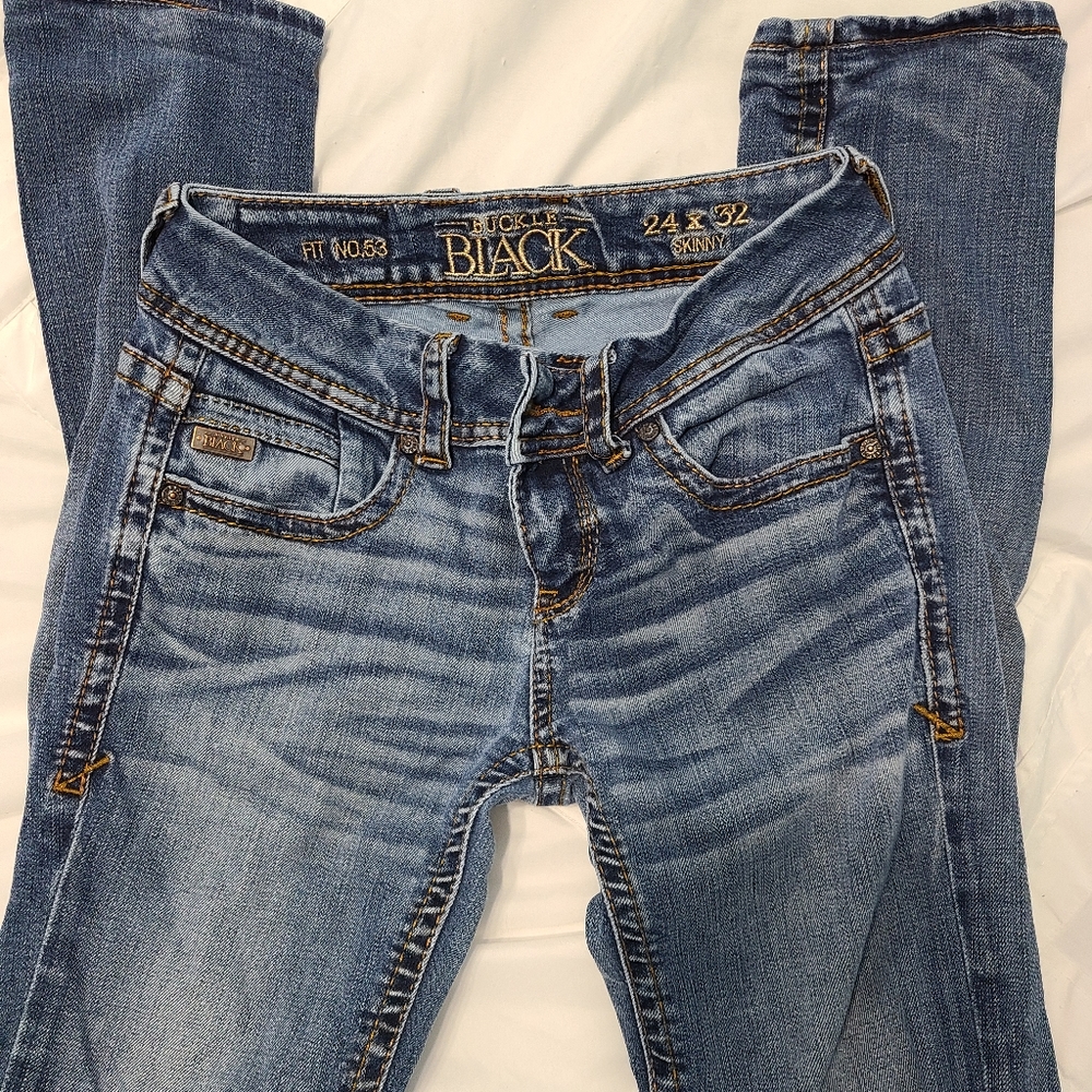 Buckle black fit 53 skinny jeans 24x32